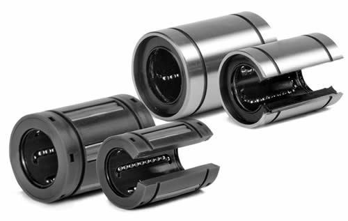 Offene und geschlossene Linearkugellager mit Kugelkäfig für präzise Bewegungsführung