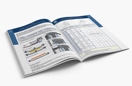 Open THN brochure with technical information and chart about Fey laminar rings.