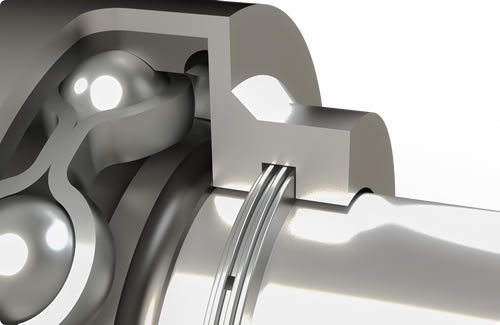Application of Fey laminar ring FK3 ISK in a bearing construction