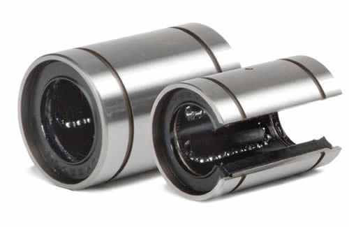 Two LME linear ball bearings in metal housing.