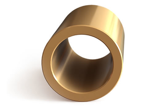 Cylindrical sintered bronze plain bearing