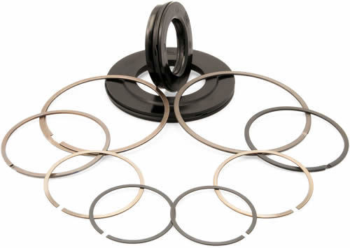 Assortment of Fey laminar rings in various sizes and designs