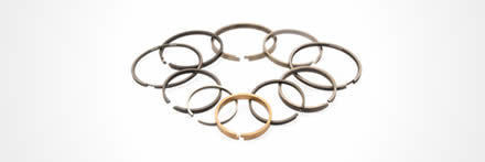 Verschillende zuigerveren in cirkelopstelling