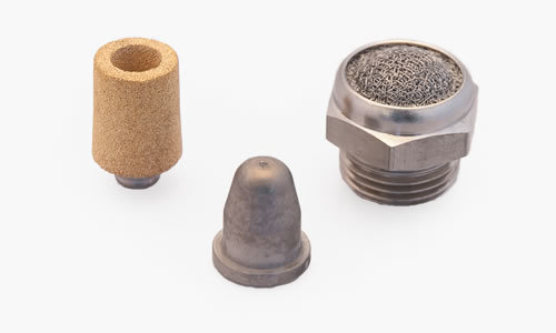 Filtres frittés sur mesure avec différentes formes et matériaux