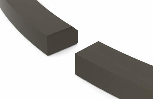 Segment de piston droit simple avec chanfrein interne