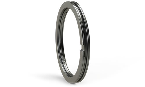 FK6 ASKD dubbelgewonden lamellenring met axiale sporing buitenkant