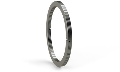 FK6 ISD dubbelgewonden lamellenring met axiale sporing binnenkant